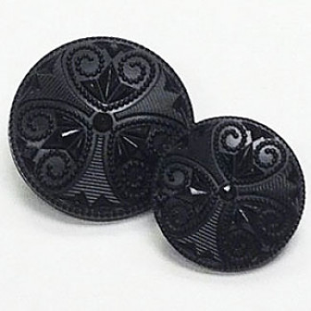 NV-1339-Black Fashion Button, 5/8" only